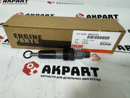 Топливная форсунка, артикул 3929490 / 4025334, EQB210-20 (резьба M14)